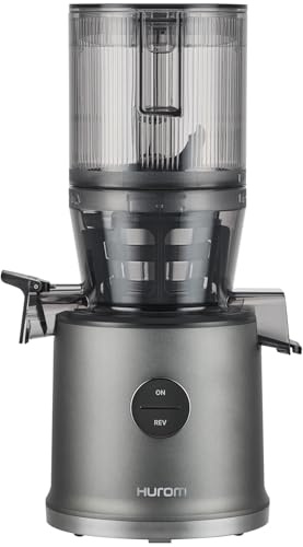 Hurom H80-ST Neuer Slow Juicer | Elektrische Kaltpresse | Entsafter für Gemüse & Obst | 2.2L Kapazität | Automatische Entsaftungsfunktion | BPA-frei | 15 Jahre Garantie | 200W | (Titangrau)