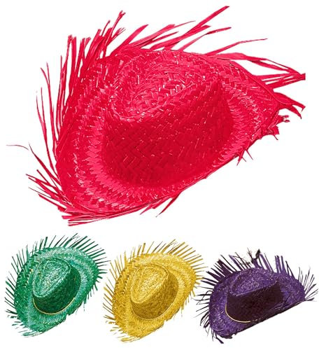 WIDMANN MILANO PARTY FASHION 2958X - Chapeau de paille Gringo, fête de plage, Malle, chapeau de soleil, couvre-chef, accessoire, fête à thème, carnaval