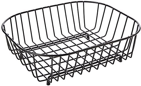 Delfinware 2947BK Black Oval Sink Basket