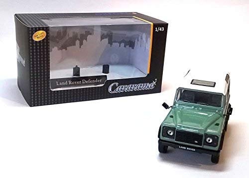 Land Rover Defender 90, grau-grün/weiss, Modellauto, Fertigmodell, Cararama 1:43
