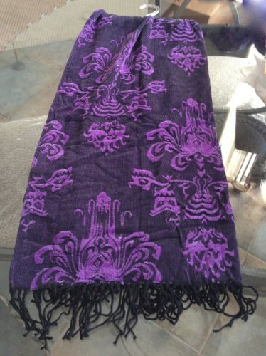 Disney Park Haunted Mansion Schöne Acryl Überwurf Tapete Muster Neu