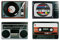 Out of the Blue - Nostalgisch Retro HIFI Retro Esstisch Elemente, Polypropylen, 29 x 0,9 x 40 cm (Farbe sortiert)