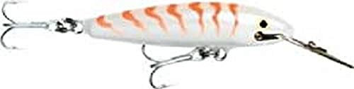 Rapala - Countdown Magnum Angelköder - Angelzubehör mit Abachiholz-Konstruktion - Salzwasser Spinnköder - Lauftiefe 4.5-5.4m - Fischköder 14cm, 36g - Hergestellt in Estland - Pearl Orange