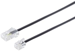 S/CONN maximum connectivity Modularanschlusskabel RJ11 RJ45 - Western-Stecker 8/4 auf 6/4 - ISDN Telefonkabel 15m