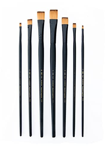 Majestic Royal and Langnickel Long Handle Paint Brush Set, Bright, 7-Piece Athletic
