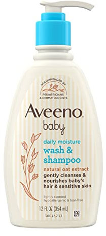 Aveeno Baby Wash and Shampoo – 340 ml