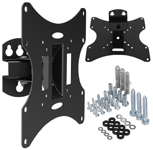 Maclean MC-501 Supporto Universale da parete per TV (Plasma LED LCD) da 23 fino a 50, Distanza dalla parete soli 9 cm (Nero)