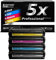 Eurotone Toner Cartridges kompatibel für Ricoh Aficio SP C220 A SP C220 N SP C220 S SP C221 N SP C221 SF SP C222 DN SP C222 SF SP C240 DN SP C240 SF, 2X BK, 1x C, 1x Y, 1x M im Set