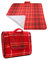 Betz Picknickdecke XXL Reisedecke Stranddecke Campingdecke Isomatte Outdoor wasserdicht Größe 180x200 cm Farbe rot