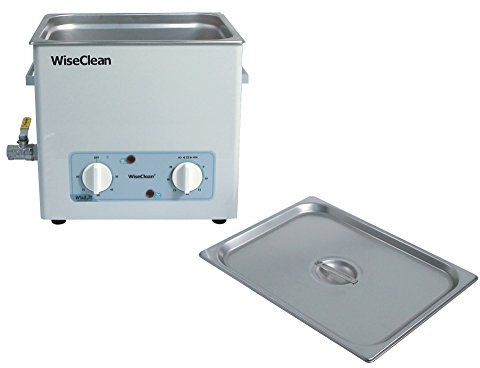Witeg Ultraschallbad WUC-A10H 10L bis 85°C 40kHz, analoge Steuerung, inkl. Flachdeckel, ideal zum Reiningen von Laborinstrumenten, ohne Korb