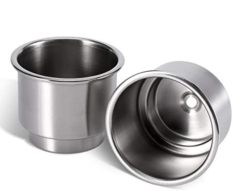 Porte-gobelet Insert, Stainless Steel Cup Drink Holder for Marine RV Camper, Nastro (pezzi)