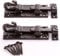 Pack of 2 Black Cast Iron Tower Door Bolt