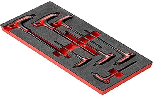 FACOM - Module d'Outillage Clé Mâle Torx à Poignée en T - MODM.89TXA - Plateau Mousse - Clés Allen - Matériau Robuste et Durable - Jeu d’Outils pour Professionnels et Passionnés