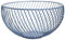 Fruit Bowl Favourall Housewares - Frutero de alambre (metal cromado, 26 x 14 cm) azul