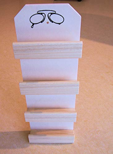 Klumpf Brillenhalter aus Holz für 4 Brillen