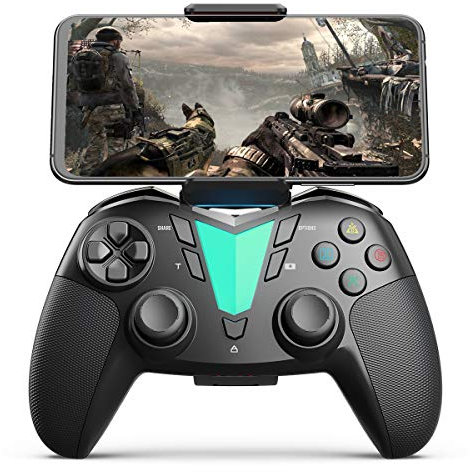 Mobile Game Controller Compatible with iPhone iPad(Ver.13 or Later, Only for MFi Games) / Android Smart Phone(Ver.10 or Later) / PS4, IFYOO ONE Pro Wireless Gaming Gamepad Joystick - Black
