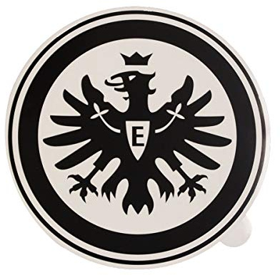 Eintracht Frankfurt Autoaufkleber - Logo schwarz 30 cm - Aufkleber, XXL Sticker, Heckscheibenaufkleber SGE