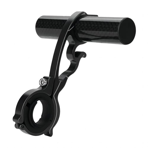 VIFER Lenkerverlängerung für Fahrrad, 10 cm, Halterung aus Aluminiumlegierung, multifunktional, für LED-Licht, Telefon, GPS, Fahrradzubehör (schwarz)