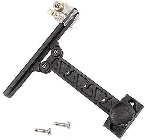 ANCLLO Bogenschießen-Recurvebogen Sight verstellbar Bogen Sight T-Form Jagdzubehör Jagd Schießen Zielscheibe Ziel-Werkzeug (schwarz)