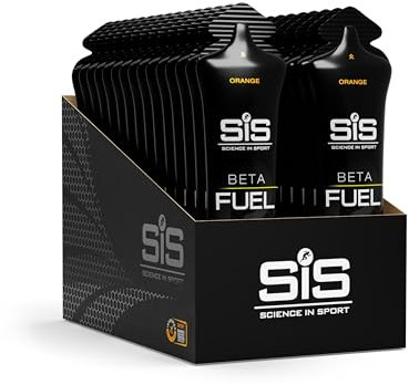 Science in Sport BETA Fuel Dual Source Gel 30 x 60ml Orange - Energiereiches Kohlenhydrate Gel mit 40g Kohlenhydrate - Leicht verdauliches Energy Gel für optimale Leistung