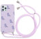 Yoedge Collier Coque Compatible avec Huawei P20 Lite 5,84, Étui de Téléphone avec Cordon Ultra Mince Souple TPU Bumper Housse TPU 360 Degrés Antichoc avec Cordon Réglable, Crocodile