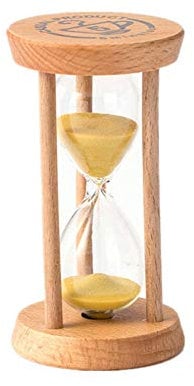 huihuijia Clessidra Magnetica Clessidra Sabbia Timer per I Bambini Uovo Timer per Ebollizione Uova 5 Minuti Sand Timer Timer per I Bambini Yellow 5M