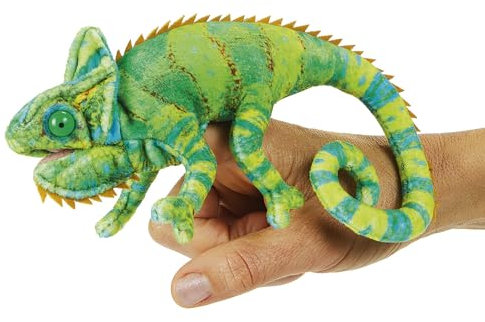 Folkmanis Mini Chamäleon-Fingerpuppe, Grün