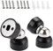 IGNPION Set of 2 Door Holder Mini Magnetic Door Stoppers Wall Mount Metal Door Stop
