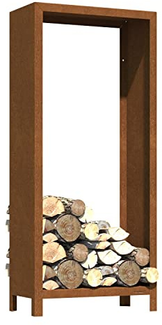 Bravios Design Holzlager Holzhalter Kaminholzunterstand Mila