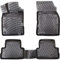 Rizline Passgenau 3D Fussmatten Auto Kompatibel mit Toyota Aygo 1.Gen. 2005-2014 Auto Zubehör 1. und 2. Reihe Gummimatten Autos TPE Allwetter Geruchlos rutschfest Vorne & Hinten Schwarz