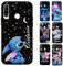 nurkorki Personalisierte Handyhülle für Huawei P30 Lite Pro P smart 2019 P20 Lite Pro Hülle Anime Stitch Karikatur Benutzerdefiniert mit Text Individuelle Selbst Gestalten Personalisiert Schutzhülle