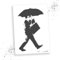 LaserCad Schablonen BANKSY Streetart (B044, Man In Coloured Rain, DIN A4) Stencil für Graffiti, Airbrush, Kunst, Deko, zum Malen