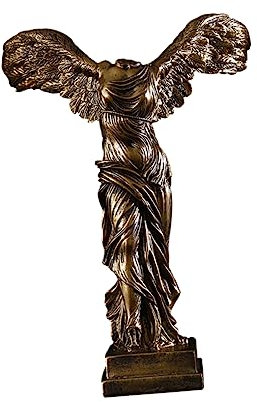 BESPORTBLE Desktop-dekor Skulptur Der Römischen Mythologie Griechische Mythengrafik Skulptur Der Siegesgöttin Sieg Der Skulptur Geflügelte Göttinnenstatue Louvre-skulptur Schreibtisch Rom