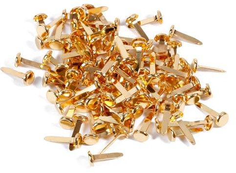 LUOFANG Clip per Borse con Motivo a Mini Fermagli Dorati Clip a Testa Tonda Clip a Testa Tonda in Metallo Clip per Scrapbooking con Motivo a Fermaglio per la Scuola