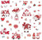 CRASPIRE 8 Blatt Valentinstag-Fensteraufkleber, Liebesherz, Zwerg, Rosa Ballonaufkleber, Fensteraufkleber, Wanddekoration, Aufkleber Für Kühlschrank, Schlafzimmer, Wohnzimmer, Küche, Geschäft, Vitrine