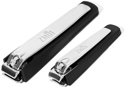 ZMOI Nail Clippers – Practical Nail Clippers with Catcher - Toe Nail Clippers and Fingernail Clippers Set - Professional Nail Clippers for Women and Men – Stainless Steel Design