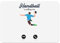 Tischset, weich, Unterseite aus Kork, Deckchen, Weiß – Handball is Calling Me Sport Ball – Großes Format 39,5 x 28,5 cm