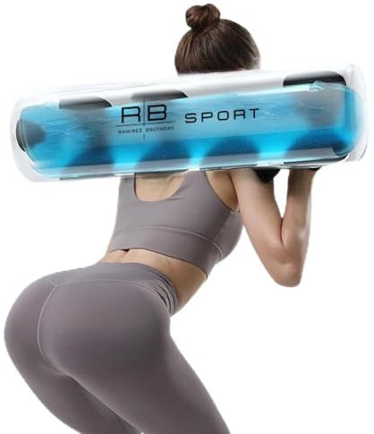 RAMIREZ BROTHERS - Aquabag Fitness and Stability, Bolsa de Agua para musculación, tonificación y Equilibrio Ajustable hasta 20kg, Incluye Bomba de Aire y Tres tintes (Azul, Verde y Rojo)