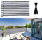 Vocray Brise-vue pour balcon appartement, bâche de balcon pour l'ombre et la pluie, filet de protection pour animaux domestiques, clôture de balcon pour chat – terrasse, patio, arrière-cour,