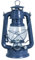 DELITE Petroleumlampe dunkelblau pulverbeschichtet, HEINZE Sturmlaterne, Höhe 24 cm, Einfülldeckel mit Kindersicherung, Leuchtdauer ca. 20 Std., 716013