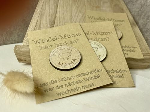 Windelmünze - das Geschenk für frischgebackene Eltern