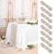 8 Stück Käsetuch Tischläufer Braungrau,90 x 300 cm Rustikaler Gaze Stoff Boho Seihtuch-Tischläufer lang Cheesecloth Tischläufer Hochzeit Tischdecke für Hochzeit, Party, Bankett Dekoration