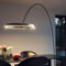 Wylolik 44W LED-Stehlampe, kreative Kreis-Stehlampen, Moderne warmes Licht, vertikale Lampe, gewölbte Metall-Stehbodenleuchten, dekorative Atmosphäre, stehende LED-Stehlampen für Wohnzimmer