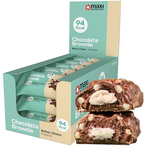 MaxiNutrition Better Choice Protein Bar Chocolate Brownie, 15x 22,5g, 33% Eiweißgehalt, mit wenig Kalorien, Proteinriegel ideal für den Muskelaufbau
