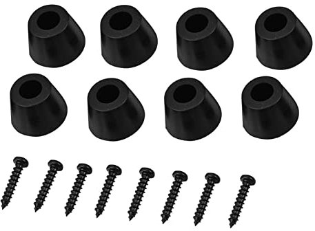Subwoofer Stand, Rubber Feet 30x20mm Rubber Feet Anti Vibration Base Pad Stand 4 Pairs for Speaker Guitar Amplifier W Screws
