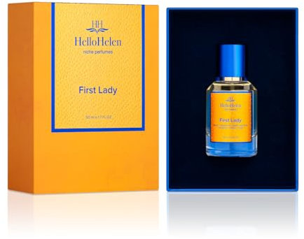 HelloHelen – First Lady,Eau de Parfum 1x 50ML für Damen +1x 10 ml als Geschenk- diese Parfum vereint die Frische von Zitrusnoten mit der Zartheit Floraler Akzente und der Tiefe Holziger Nuancen