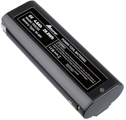 6V 4800mAh 404717 NiMH Battery Replacement for Paslode 6V Cordless Power Tool Frame Nailer B20544E BCPAS-404717 404400 900400 900420 900600 901000 902000 B20720 CF-325 IM200 F18 IM250 Battery