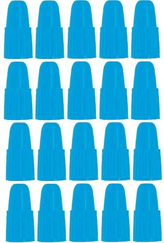 cyclingcolors 20x Cappucci delle valvole cappuccio valvola pneumatici Bici MTB Corsa Presta Plastica, blu