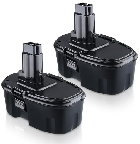 2 PACKS DC9096 5.5Ah 18V Ni-MH Replacement Battery for Dewalt Compatible With Dewalt 18V Battery DC9096 DE9098 DE9503 DE9039 DE9095 DW9096 DW9095 DW9098 DC725