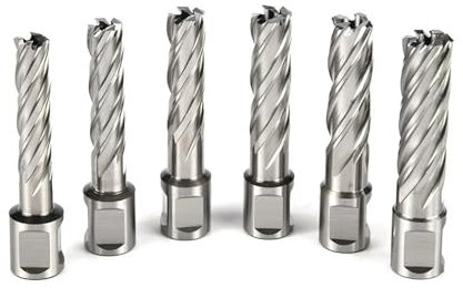 1 broca de corona HSS, cortador anular de 10-15 mm, broca de núcleo, vástago Weldon de 25 mm, cortador de broca hueca for herramientas de perforación de metal.(13x25mm)